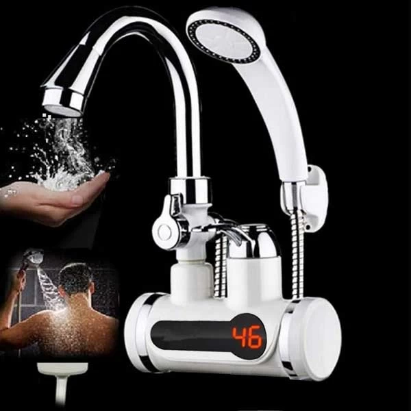 Instant Hot Water Tap With Hand Shower High Quality