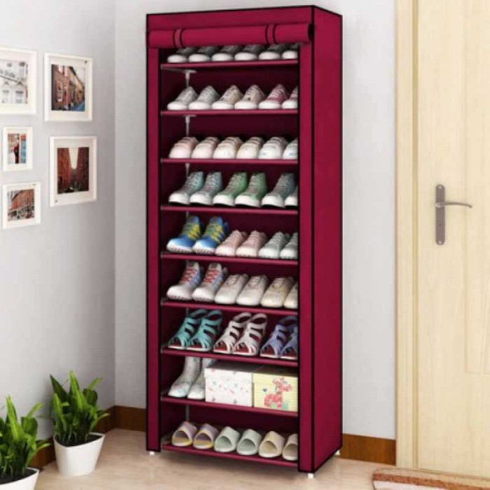 7-Layer Folding Cloth Shoe Rack
